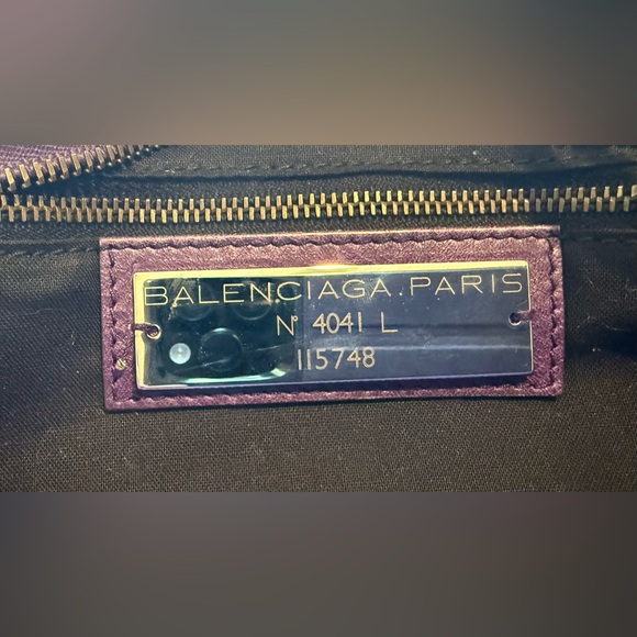 ‼️SOLD‼️ BALENCIAGA S/S 2012 RH Dark Violet Purple City Bag - Picture 3 of 15